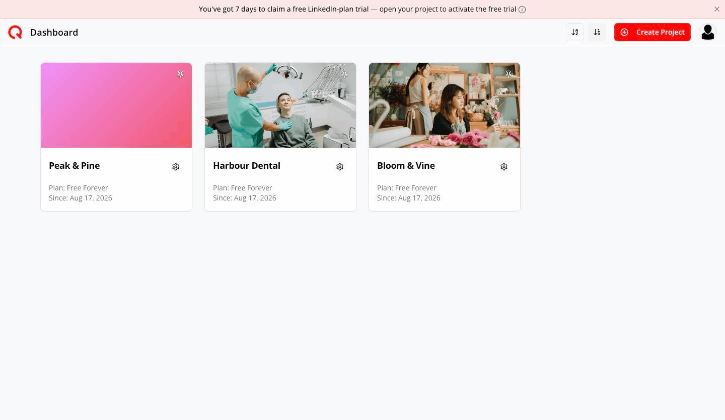 Personal dashboard